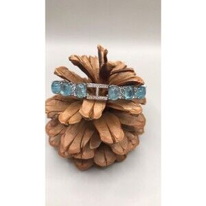 Beautiful Aquamarine Bangle Bracelet